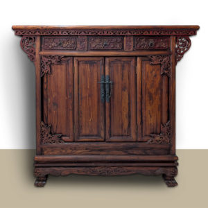 Credenza etnica Ming in legno massello di teak